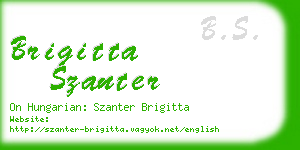 brigitta szanter business card